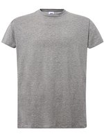 JHK Curves T-Shirt aus Baumwolle für Damen, White S, JHK601 – Grey Melange