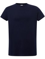 JHK Curves T-Shirt aus Baumwolle für Damen, White S, JHK601 – Navy
