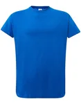 JHK Curves T-Shirt in Cotone da Donna, White S, JHK601 – Royal Blue