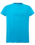 JHK Curves T-Shirt in Cotone da Donna, White S, JHK601 – Turquoise