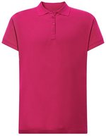 JHK Polo-Shirt Ladies' Curves Baumwolle für Damen, White S, JHK602 – Fuchsia