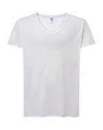 JHK Curves Slub T-Shirt V-Ausschnitt für Damen, White S, JHK603 – Bild 3