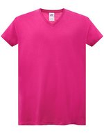 JHK Ladies´ Curves T-Shirt V-Neck White S (JHK604), JHK604 – Fuchsia