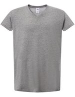 JHK Ladies´ Curves T-Shirt V-Neck White S (JHK604), JHK604 – Grey Melange