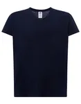 JHK V-Neck T-Shirt Curves Baumwolle für Damen, White M, JHK604 – Navy