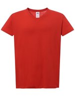 JHK Ladies´ Curves T-Shirt V-Neck White S (JHK604), JHK604 – Red