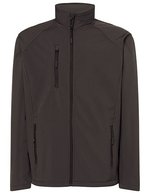 JHK Drei-lagige Softshell-Jacke mit Fleece-Futter, Black S, JHK832 – Graphite