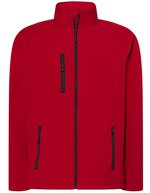 JHK Drei-lagige Softshell-Jacke mit Fleece-Futter, Black S, JHK832 – Red