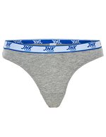 JHK Damenstrings 3er-Pack, Baumwolle-Elasthan, Black XS, JHK903 – Gris Melange