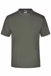 James&Nicholson Rundhals T-Shirt aus Baumwolle, Graphite (Solid) L, JN001 – Bild 3