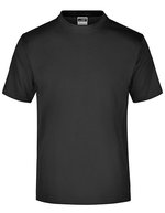 James&Nicholson Rundhals T-Shirt aus Baumwolle, White S, JN001 – Nero