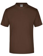 James&Nicholson Rundhals T-Shirt aus Baumwolle, White S, JN001 – Marrone