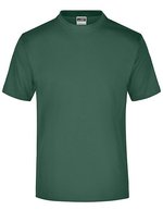 James&Nicholson Rundhals T-Shirt aus Baumwolle, White S, JN001 – Verde scuro