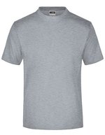 James&Nicholson Rundhals T-Shirt aus Baumwolle, White S, JN001 – Grigio Melange