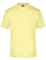 James&Nicholson Rundhals T-Shirt aus Baumwolle, White S, JN001 – Giallo chiaro