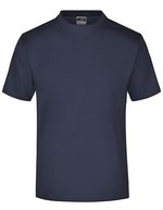 James&Nicholson Rundhals T-Shirt aus Baumwolle, White S, JN001 – Blu navy