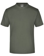 James&Nicholson Rundhals T-Shirt aus Baumwolle, White S, JN001 – Oliva