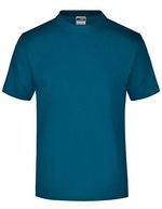 James&Nicholson Rundhals T-Shirt aus Baumwolle, White S, JN001 – Petrolio