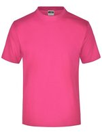 James&Nicholson Rundhals T-Shirt aus Baumwolle, White S, JN001 – Rosa
