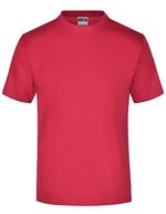 James&Nicholson Rundhals T-Shirt aus Baumwolle, White S, JN001 – Rosso
