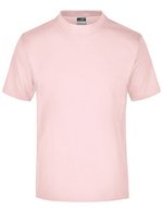 James&Nicholson Rundhals T-Shirt aus Baumwolle, White S, JN001 – Rosa