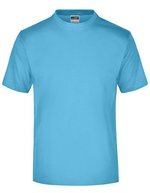 James&Nicholson Rundhals T-Shirt aus Baumwolle, White S, JN001 – Azzurro cielo
