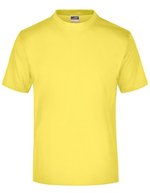 James&Nicholson Rundhals T-Shirt aus Baumwolle, White S, JN001 – Giallo