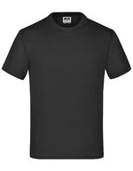 James&Nicholson Komfort-T-Shirt mit Rundhalsausschnitt für Kinder, White L (134/140), JN019 – Nero