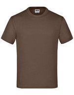 James&Nicholson Komfort-T-Shirt mit Rundhalsausschnitt für Kinder, White L (134/140), JN019 – Marrone