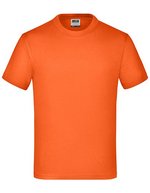 James&Nicholson Komfort-T-Shirt mit Rundhalsausschnitt für Kinder, White L (134/140), JN019 – Arancione scuro