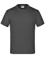 James&Nicholson Komfort-T-Shirt mit Rundhalsausschnitt für Kinder, White L (134/140), JN019 – Grafite (Unito)