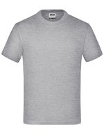 James&Nicholson Komfort-T-Shirt mit Rundhalsausschnitt für Kinder, White L (134/140), JN019 – Grigio Melange