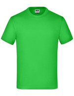 James&Nicholson Komfort-T-Shirt mit Rundhalsausschnitt für Kinder, White L (134/140), JN019 – Verde lime