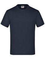 James&Nicholson Komfort-T-Shirt mit Rundhalsausschnitt für Kinder, White L (134/140), JN019 – Blu navy