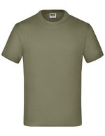 James&Nicholson Komfort-T-Shirt mit Rundhalsausschnitt für Kinder, White L (134/140), JN019 – Oliva