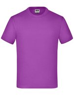 James&Nicholson Komfort-T-Shirt mit Rundhalsausschnitt für Kinder, White L (134/140), JN019 – Viola