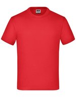 James&Nicholson Komfort-T-Shirt mit Rundhalsausschnitt für Kinder, White L (134/140), JN019 – Pomodoro