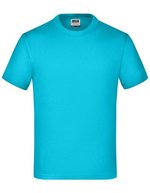 James&Nicholson Komfort-T-Shirt mit Rundhalsausschnitt für Kinder, White L (134/140), JN019 – Turchese