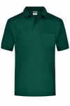 James&Nicholson Polo Shirt with Chest Pocket Piqué, White S, JN026 – image 3