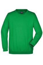 James&Nicholson Rundhals-Sweatshirt aus ringgesponnener Baumwolle, White S, JN040 – Bild 1