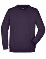 James&Nicholson Rundhals-Sweatshirt aus ringgesponnener Baumwolle, White S, JN040 – Bild 2