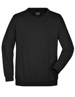 James&Nicholson Rundhals-Sweatshirt aus ringgesponnener Baumwolle – Black