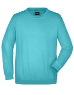 James&Nicholson Rundhals-Sweatshirt aus ringgesponnener Baumwolle, White S, JN040 – Pacifico