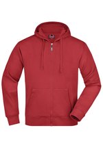 James&Nicholson Kapuzenjacke mit Kangurutasche für Herren, Black S, JN042 – Bild 3