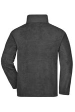 James&Nicholson Fleecejacke mit Kadettkragen und Reißverschluss, Black S, JN044 – Bild 4