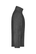 James&Nicholson Fleecejacke mit Kadettkragen und Reißverschluss, Black S, JN044 – Bild 6