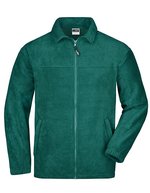 James&Nicholson Fleecejacke mit Kadettkragen und Reißverschluss – Dark Green