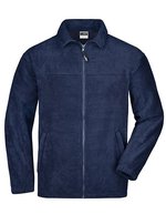 James&Nicholson Fleecejacke mit Kadettkragen und Reißverschluss, Black S, JN044 – Blu navy