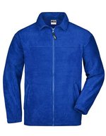 James&Nicholson Fleecejacke mit Kadettkragen und Reißverschluss, Black S, JN044 – Reale