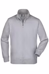James&Nicholson Sweat Jacket with Zip Pockets for Men, Red L, JN046 – image 3